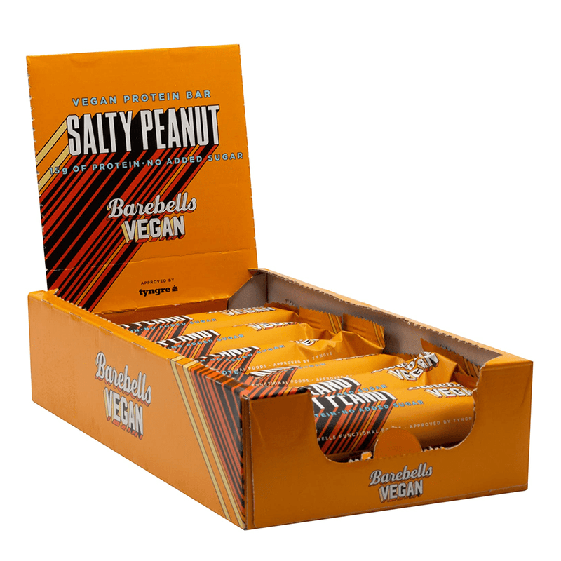 Barebells Salty Peanut Vegan Protein Bar Box (12 Bars) - Protein Parcel