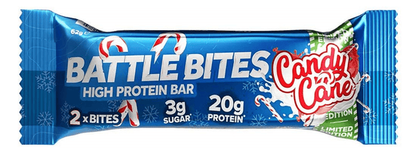 Battle Snacks Battle Bites Candy Cane Protein Bar (BBE 27/09) - Protein Parcel