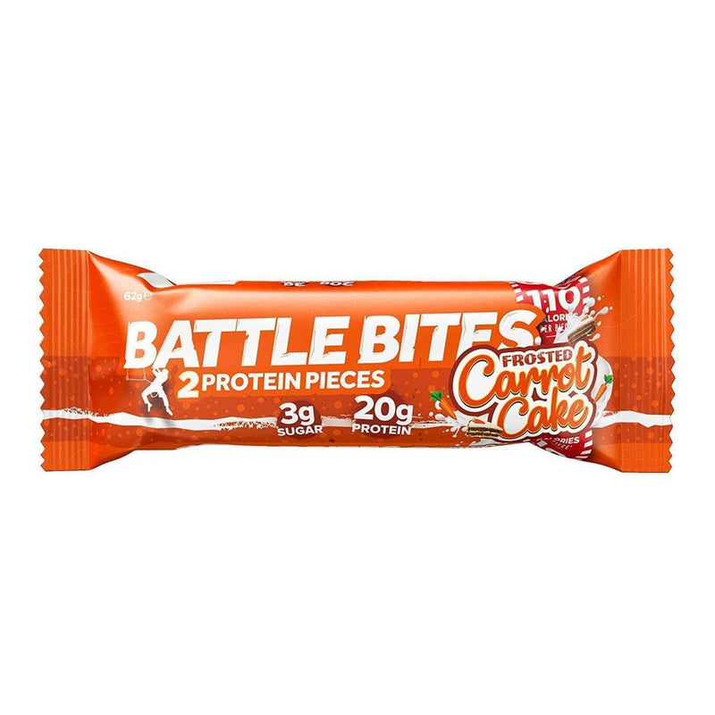 Battle Snacks Battle Bites Frosted Carrot Cake Protein Bar - Protein Parcel