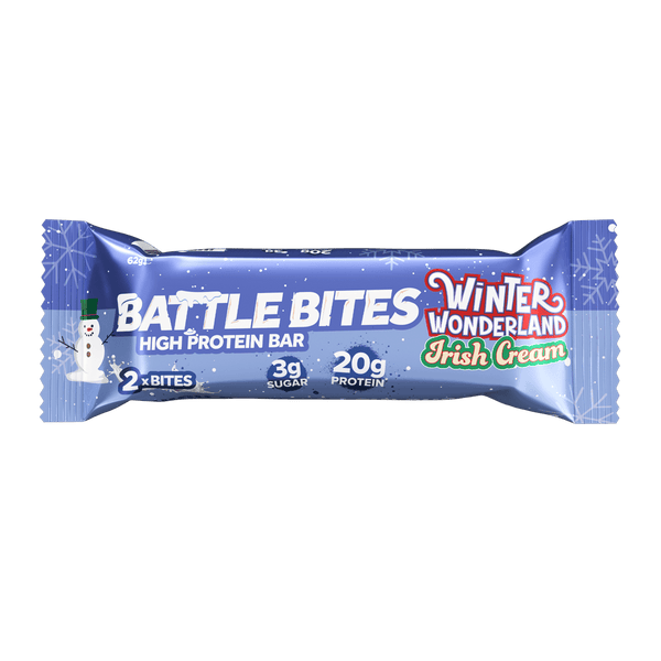 Battle Snacks Battle Bites Winter Wonderland Irish Cream Protein Bar - Protein Parcel