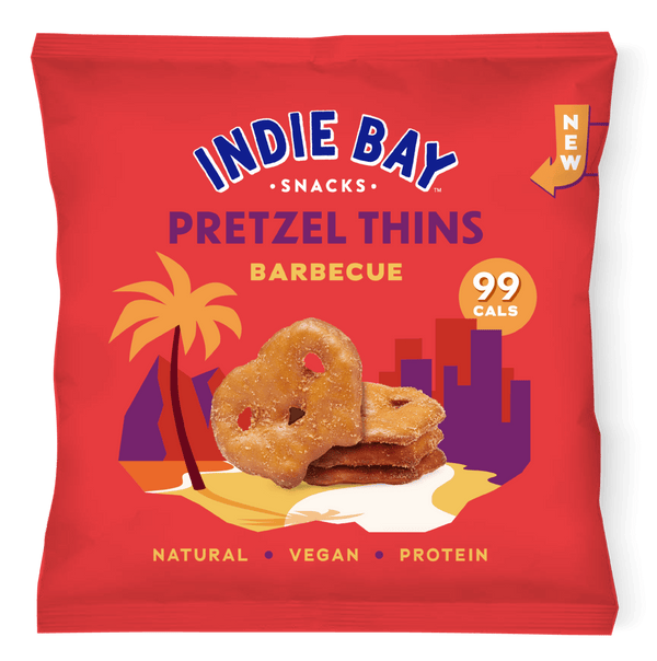 Indie Bay Snacks Pretzel Thins Barbecue