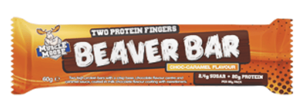 Muscle Moose Beaver Bar Choc Caramel Protein Bar Box (12 Bars) - Protein Parcel