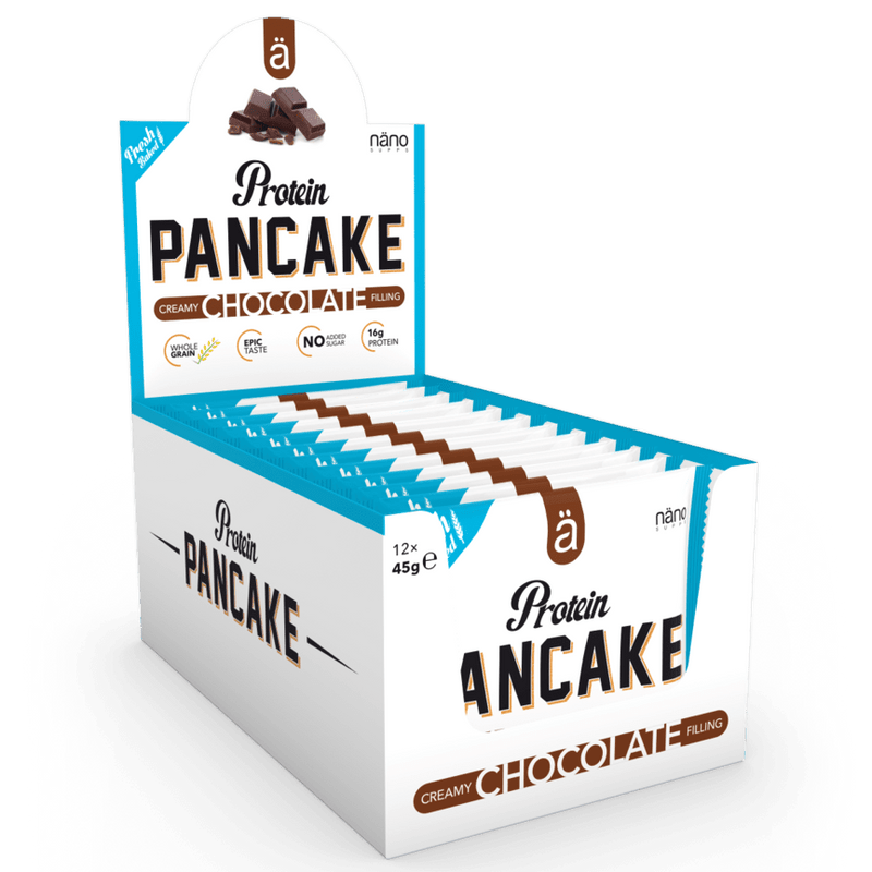 Nano Ä Supps Chocolate Protein Pancake Box (12 Pancakes) - Protein Parcel