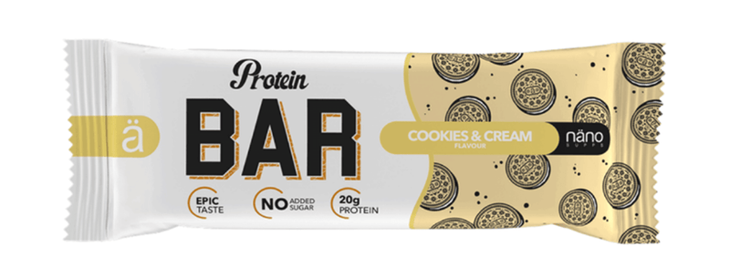 Nano Ä Supps Cookies & Cream Protein Bar - Protein Parcel