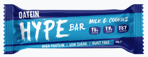 Oatein Hype Bar - Milk & Cookies Flavour Protein Bar - Protein Parcel