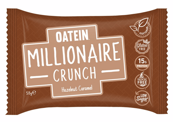 Oatein Millionaire Crunch Bar - Hazelnut Caramel Flavour Protein Bar - Protein Parcel