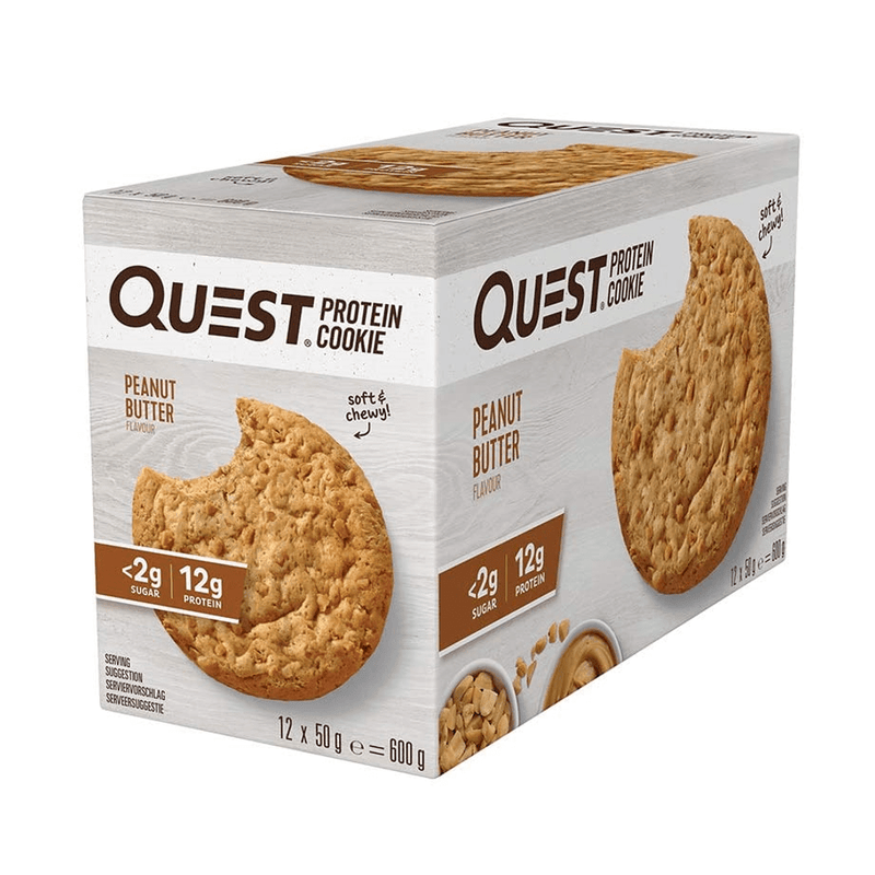 Quest Peanut Butter Protein Cookie Box (12 Cookies) - Protein Parcel