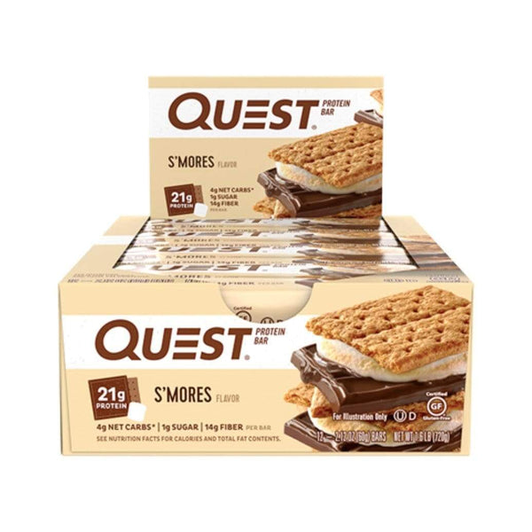 Quest S'mores Protein Bar Box (12 Bars) - Protein Parcel