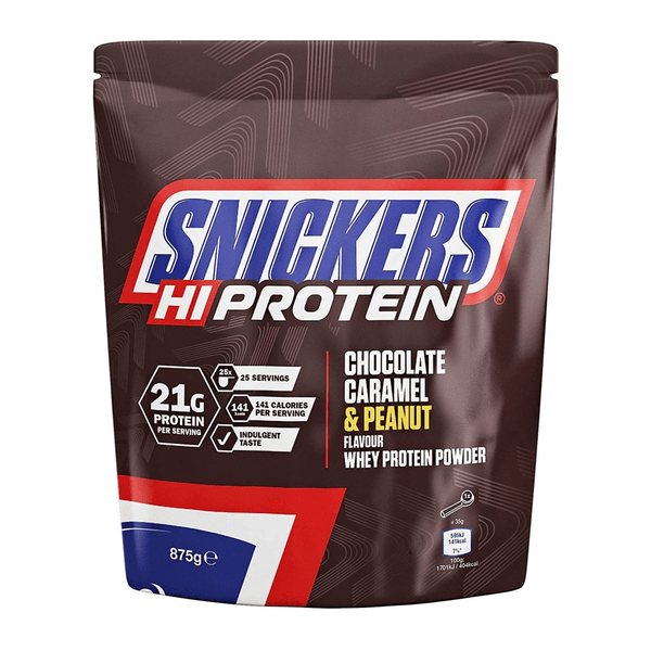 Snickers Chocolate, Caramel & Peanut Whey Protein Powder - Protein Parcel