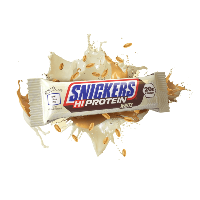 Snickers White Hi-Protein Bar Box (12 Bars) - Protein Parcel