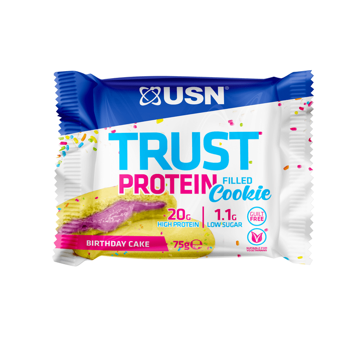 USN Trust Birthday Cake Flavour Protein Cookie - Protein Parcel