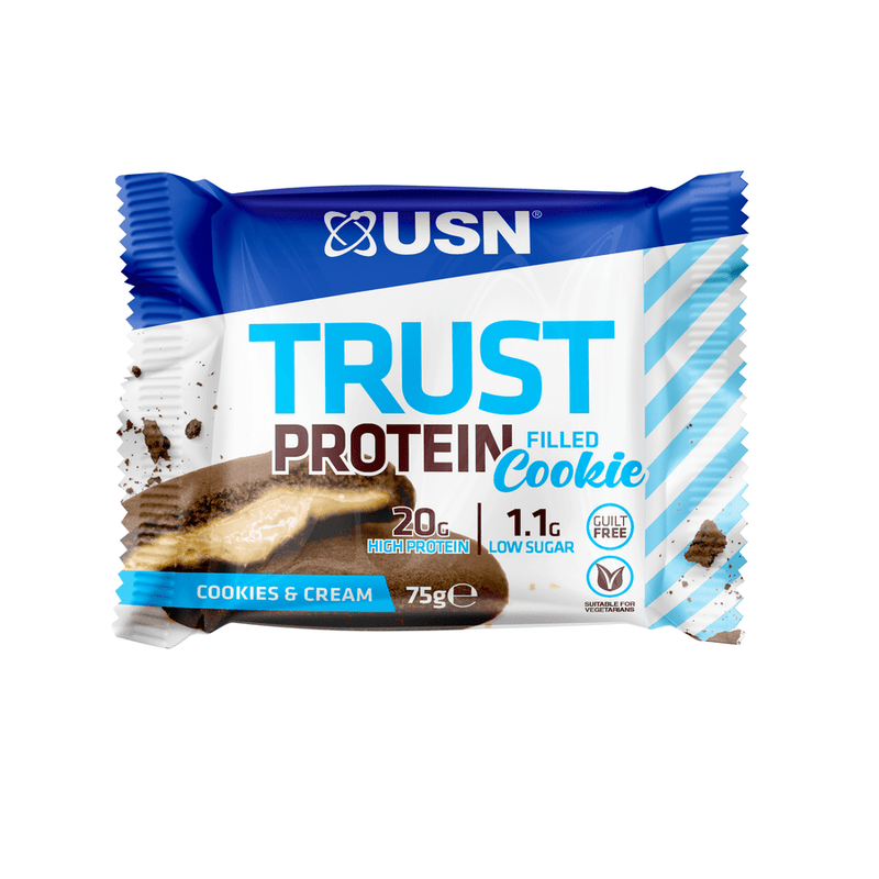 USN Trust Cookies & Cream Flavour Protein Cookie - Protein Parcel