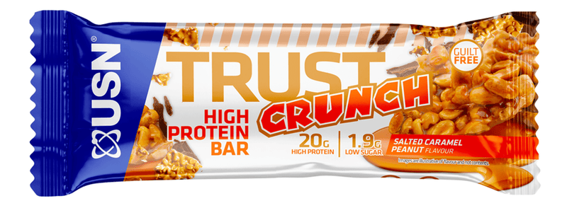 USN Trust Crunch Salted Caramel Peanut Protein Bar - Protein Parcel