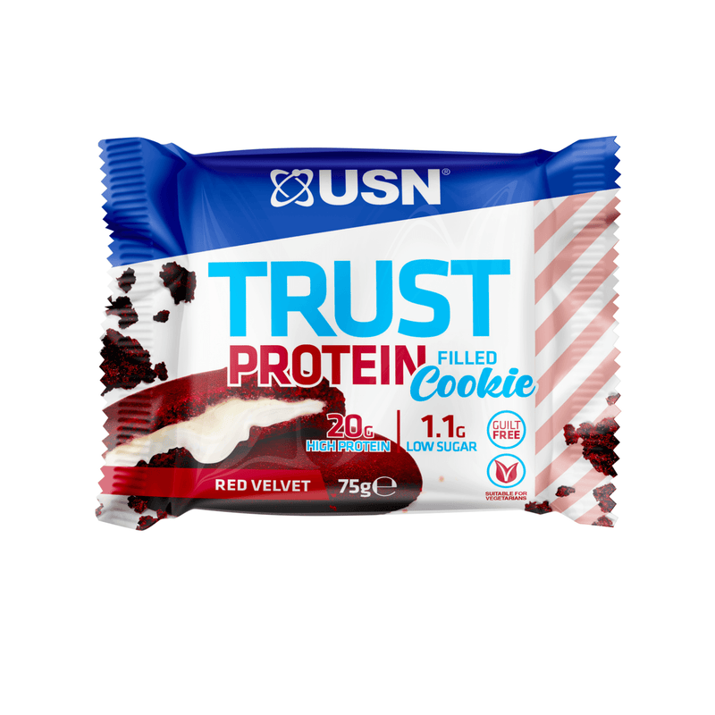 USN Trust Red Velvet Flavour Protein Cookie - Protein Parcel