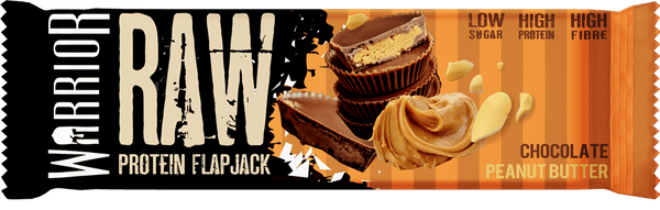 Warrior Raw Chocolate Peanut Butter Protein Flapjack - Protein Parcel